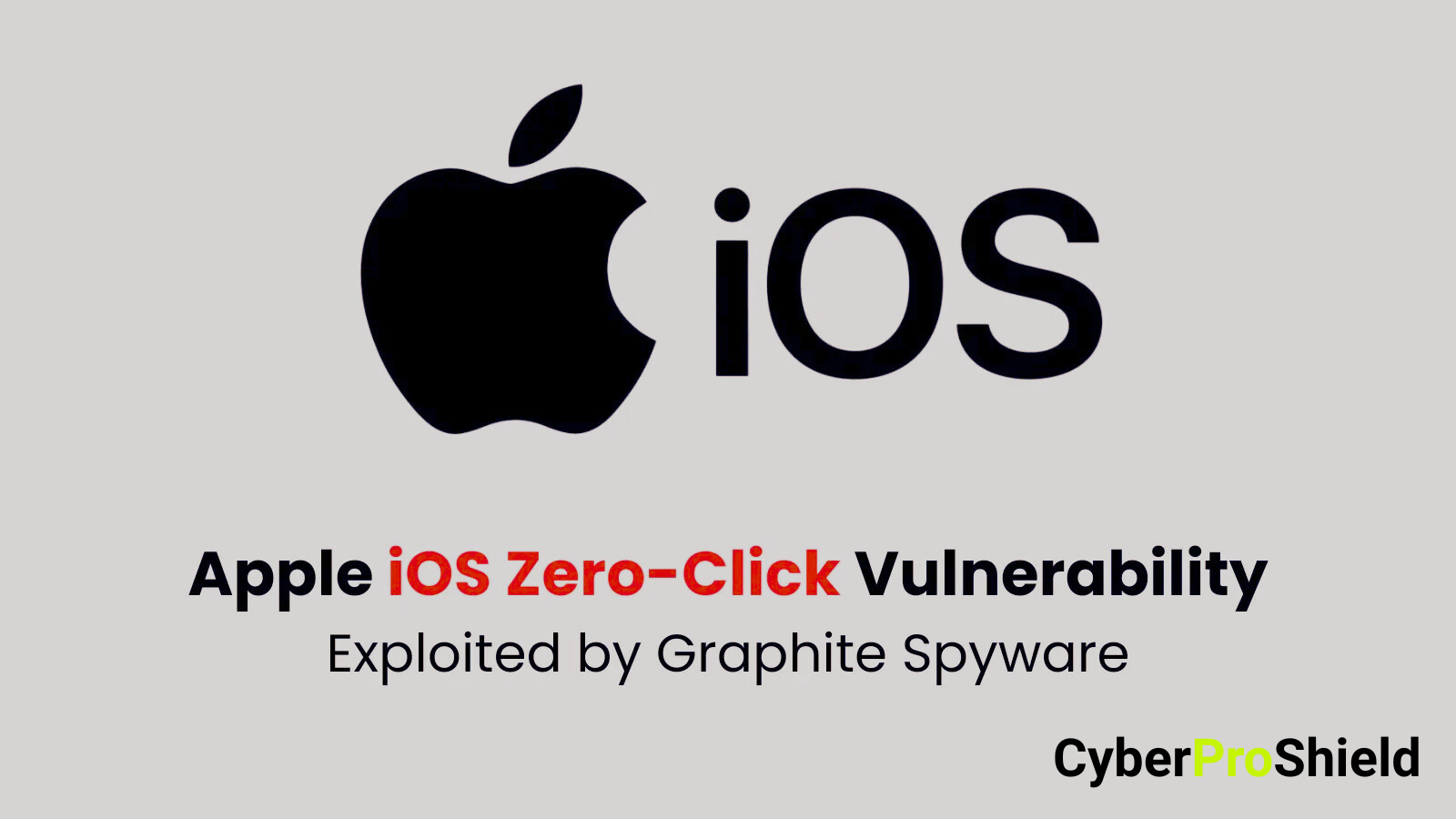 Apple iOS Zero-Click Vulnerability