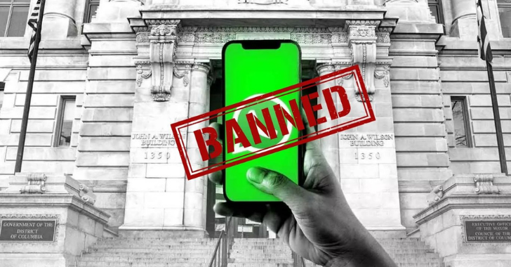 WhatsApp Banned for US House Officials